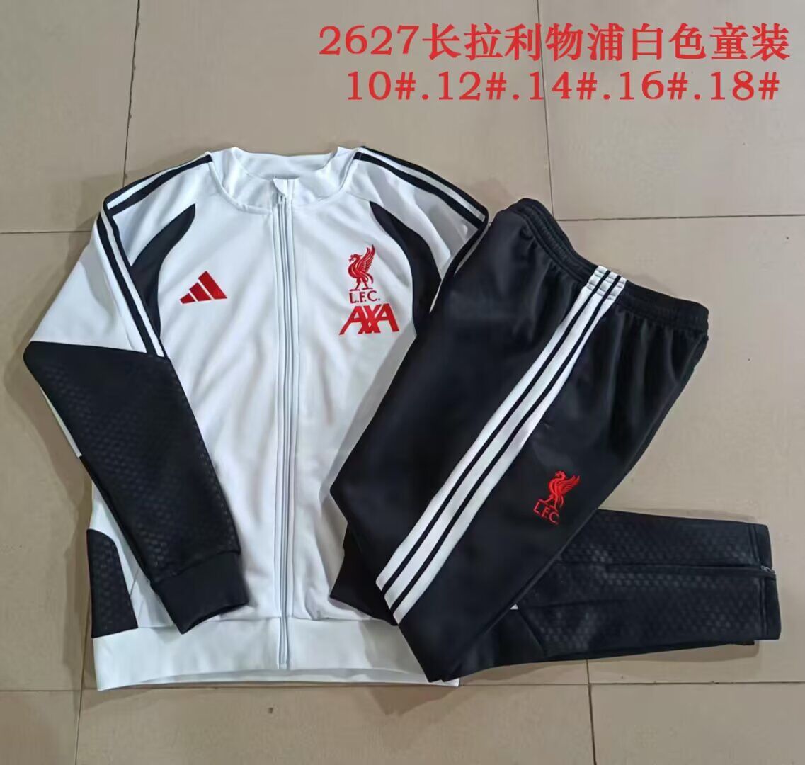 Kids Liverpool 26/27 Tracksuit - Black/White